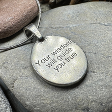 Load image into Gallery viewer, Celtic Owl Pewter Necklace