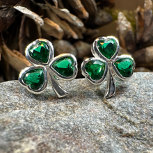 Load image into Gallery viewer, Emerald Isle Shamrock Earrings