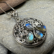 Load image into Gallery viewer, Celtic Aura Labradorite Necklace