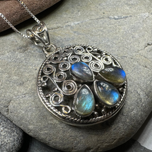 Load image into Gallery viewer, Celtic Aura Labradorite Necklace