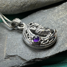 Load image into Gallery viewer, Owl Crescent Moon Necklace