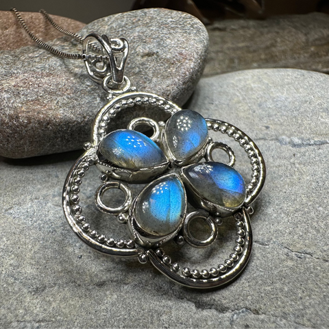 Load image into Gallery viewer, Astrid Aurora LabradoriteNecklace