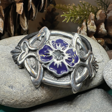 Load image into Gallery viewer, Celtic Pansy Ponytail Holder