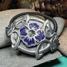Load image into Gallery viewer, Celtic Pansy Ponytail Holder