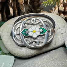 Load image into Gallery viewer, White Rose Ponytail Holder