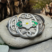 Load image into Gallery viewer, White Rose Ponytail Holder