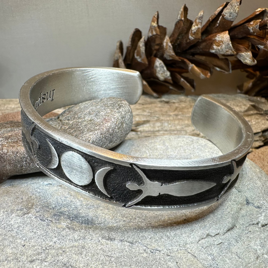 Celtic Triple Moon Goddess Bracelet
