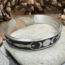 Load image into Gallery viewer, Celtic Triple Moon Goddess Bracelet
