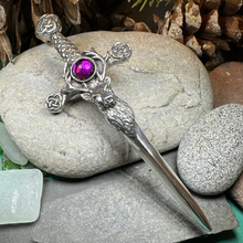 Load image into Gallery viewer, Stag Sword Kilt Pin