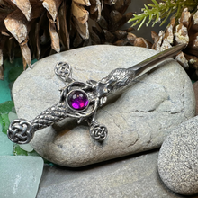 Load image into Gallery viewer, Stag Sword Kilt Pin