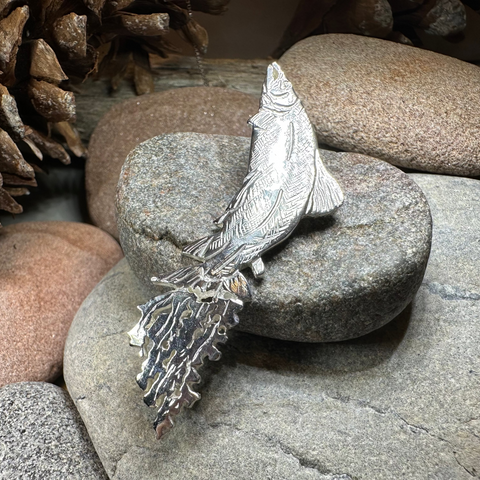 Load image into Gallery viewer, Artisan Irish Salmon of Knowledge Necklace - Made in Ireland