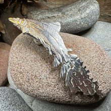 Load image into Gallery viewer, Artisan Irish Salmon of Knowledge Necklace