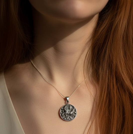 Oíche Wolf Necklace — view 2