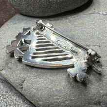 Load image into Gallery viewer, Artisan Irish Celtic Harp Brooch