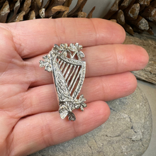 Load image into Gallery viewer, Artisan Irish Celtic Harp Brooch