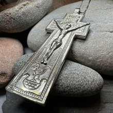 Load image into Gallery viewer, Artisan Irish Penal Crucifix Cross Necklace