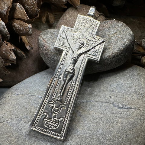 Load image into Gallery viewer, Artisan Irish Penal Crucifix Cross Necklace - Made in Ireland