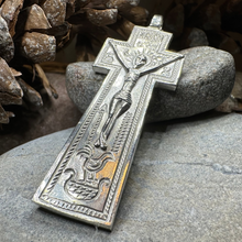 Load image into Gallery viewer, Artisan Irish Penal Crucifix Cross Necklace