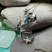 Load image into Gallery viewer, Abalone Frog Necklace
