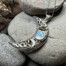 Load image into Gallery viewer, Sabrina Triple Moon Necklace