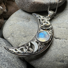 Load image into Gallery viewer, Sabrina Triple Moon Necklace