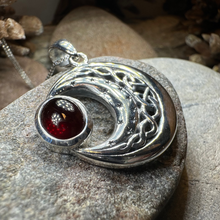 Load image into Gallery viewer, Dianthe Celtic Moon Necklace