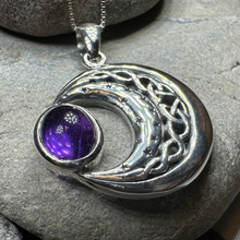 Load image into Gallery viewer, Dianthe Celtic Moon Necklace
