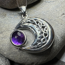Load image into Gallery viewer, Dianthe Celtic Moon Necklace