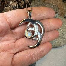 Load image into Gallery viewer, Moonshadow Triple Moon Necklace