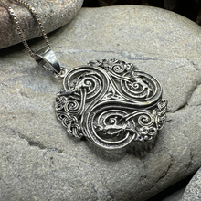 Load image into Gallery viewer, Acutus Triskele Dragon Necklace