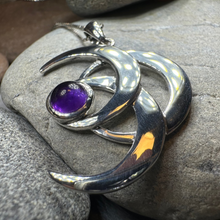 Load image into Gallery viewer, Moonshadow Triple Moon Necklace