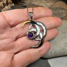 Load image into Gallery viewer, Moonshadow Triple Moon Necklace