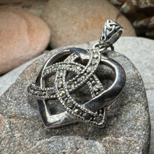Load image into Gallery viewer, Marcasite Love Knot Necklace