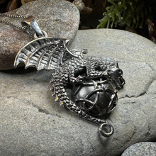 Load image into Gallery viewer, Archion Dragon Moon Necklace