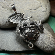 Load image into Gallery viewer, Archion Dragon Moon Necklace