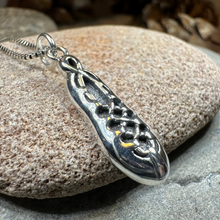 Load image into Gallery viewer, Irish Dance Shoe Silver Necklace