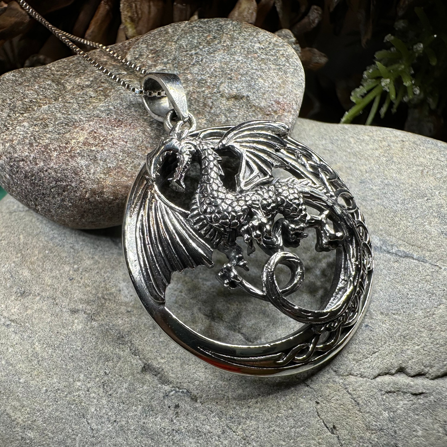 Electra Dragon Moon Necklace — view 7