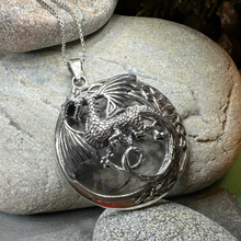 Load image into Gallery viewer, Electra Dragon Moon Necklace