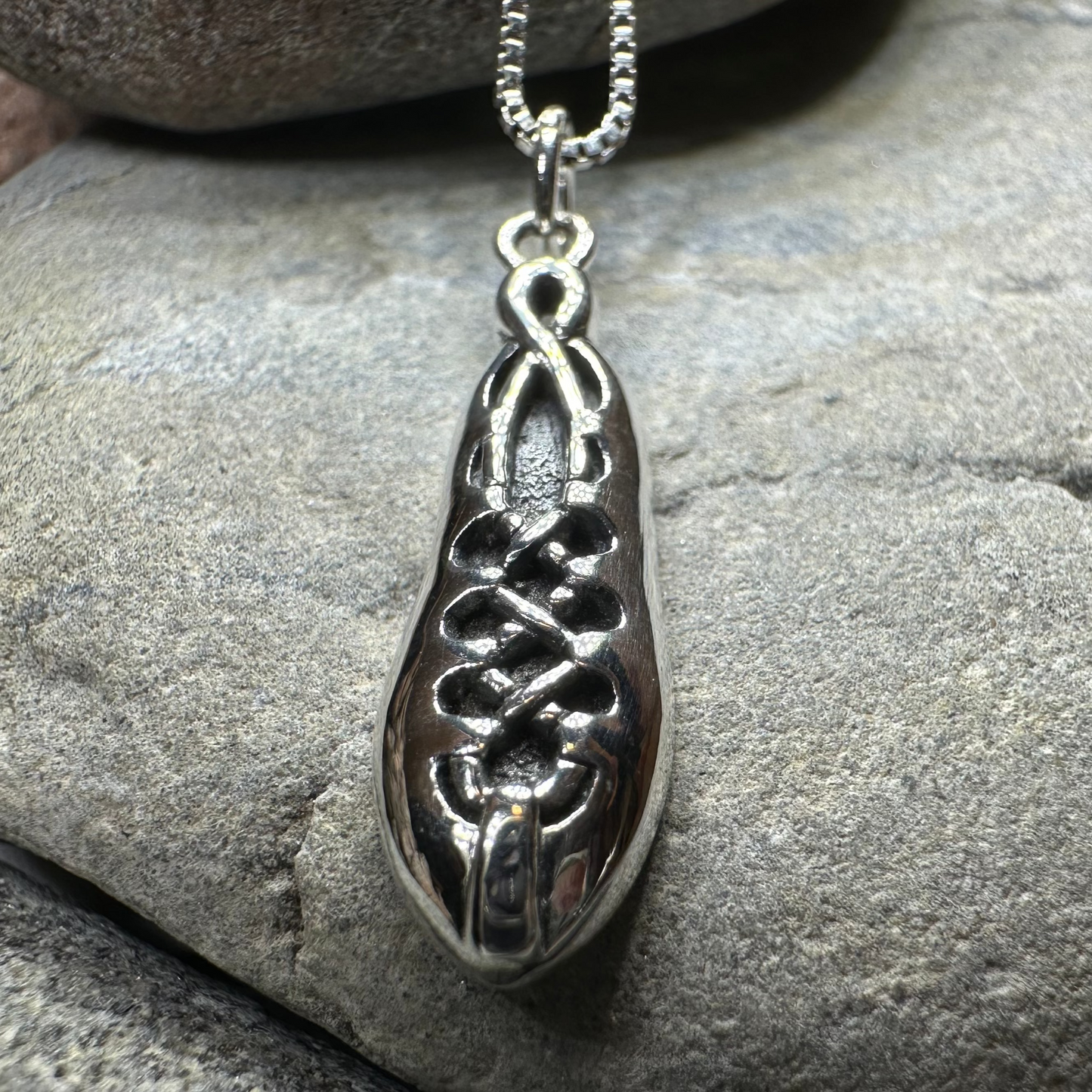 Irish Dance Shoe Silver Necklace — view 7