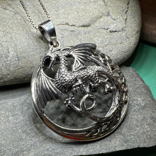 Load image into Gallery viewer, Electra Dragon Moon Necklace