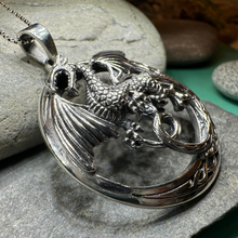 Load image into Gallery viewer, Electra Dragon Moon Necklace
