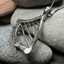 Load image into Gallery viewer, Torlogh Celtic Harp Necklace