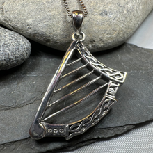 Load image into Gallery viewer, Torlogh Celtic Harp Necklace