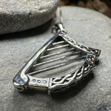 Load image into Gallery viewer, Torlogh Celtic Harp Necklace
