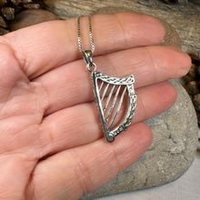 Load image into Gallery viewer, Torlogh Celtic Harp Necklace