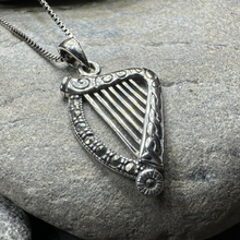 Load image into Gallery viewer, Cinnia Celtic Harp Necklace