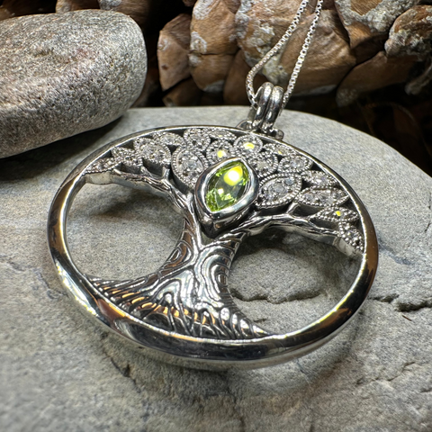 Load image into Gallery viewer, Glorianna Celtic Tree of Life Necklace in Sterling Silver