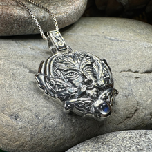 Load image into Gallery viewer, Celtic Oak Green Man Necklace
