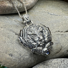 Load image into Gallery viewer, Celtic Oak Green Man Necklace