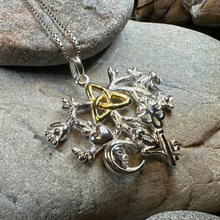 Load image into Gallery viewer, Golden Stregheria Cimaruta Pendant